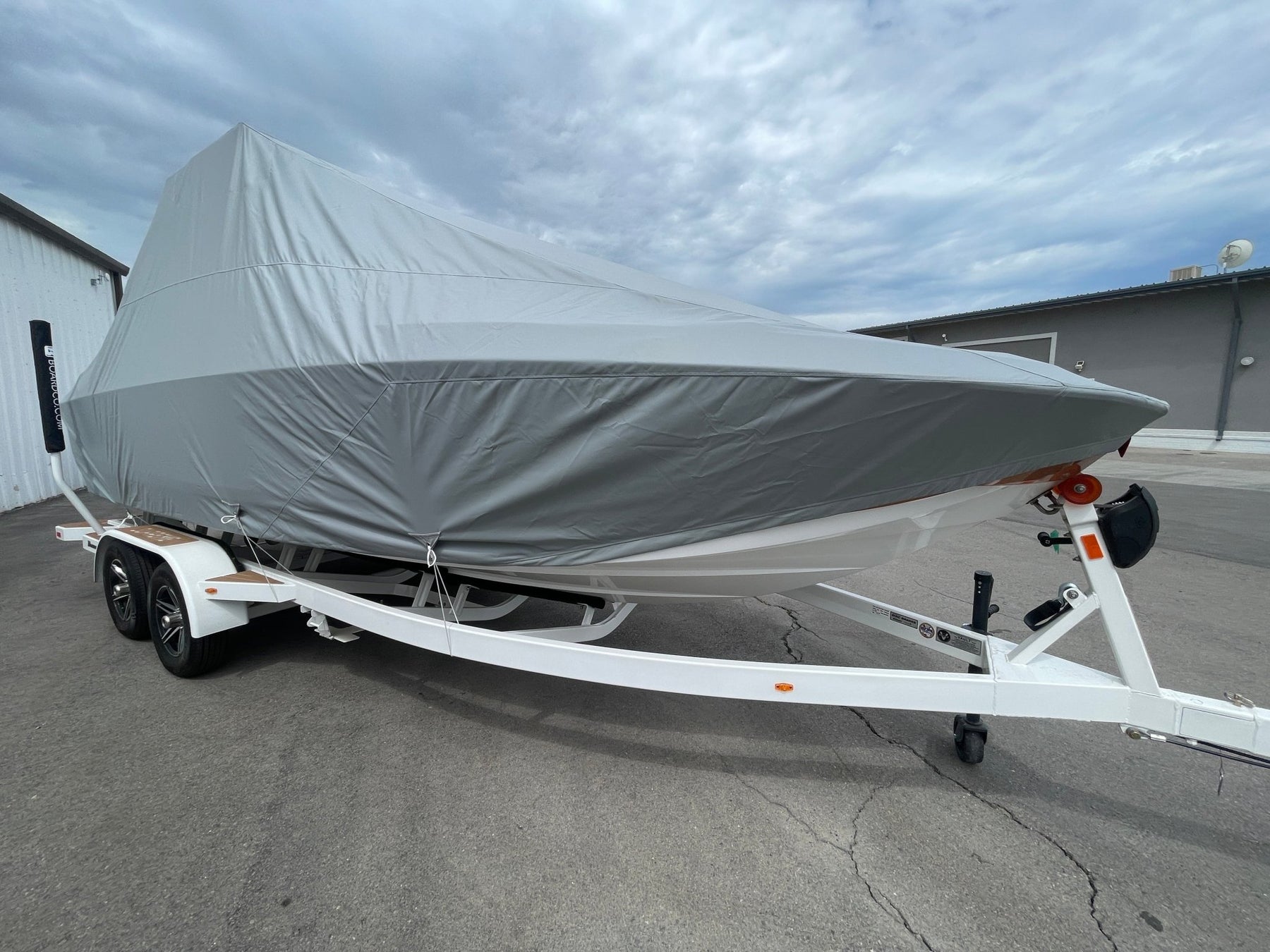 Supreme S220 with Battle and FCT Bimini Double Up Storage Cover - BoardCo